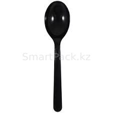 Ложка одноразовая столовая 165мм PS черная